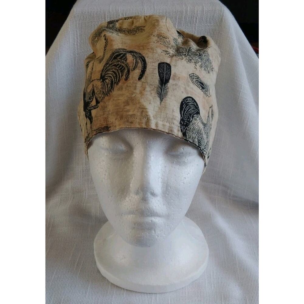 Roosters /Skull/Chemo /Chef Surgical Scrub Hat/Cap Handmade